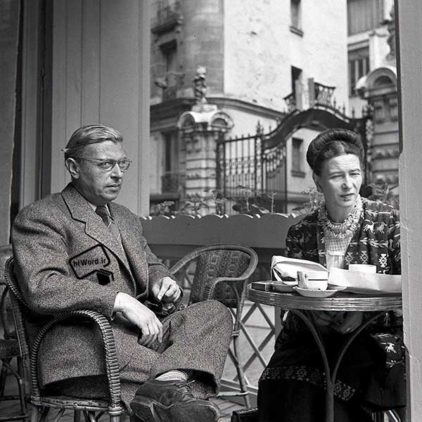 سیمون دوبووار و ژان پل سارتر