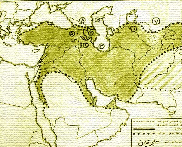 نقشه ایران در زمان سلجوقیان